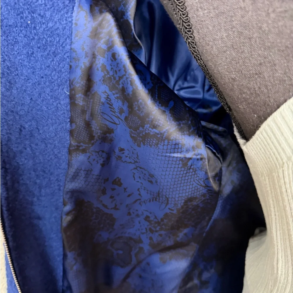 GUESS Blue Zip-Up Jacket Size XL Soft Knit Light Pilling Coat Great Condition - Picture 11 of 15